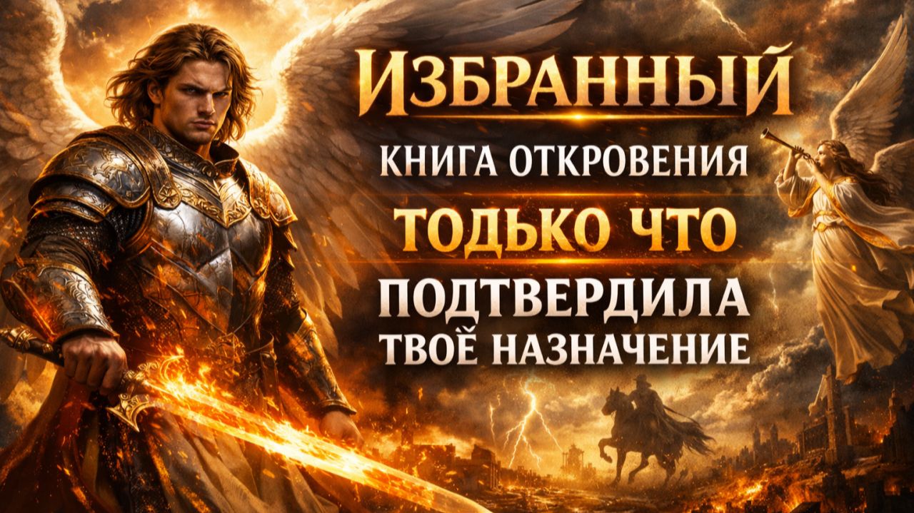 ИЗБРАННЫЙ 😱 КНИГА ОТКРОВЕНИЯ ТОЛЬКО ЧТО ПОДТВЕРДИЛА ТВОЁ НАЗНАЧЕНИЕ