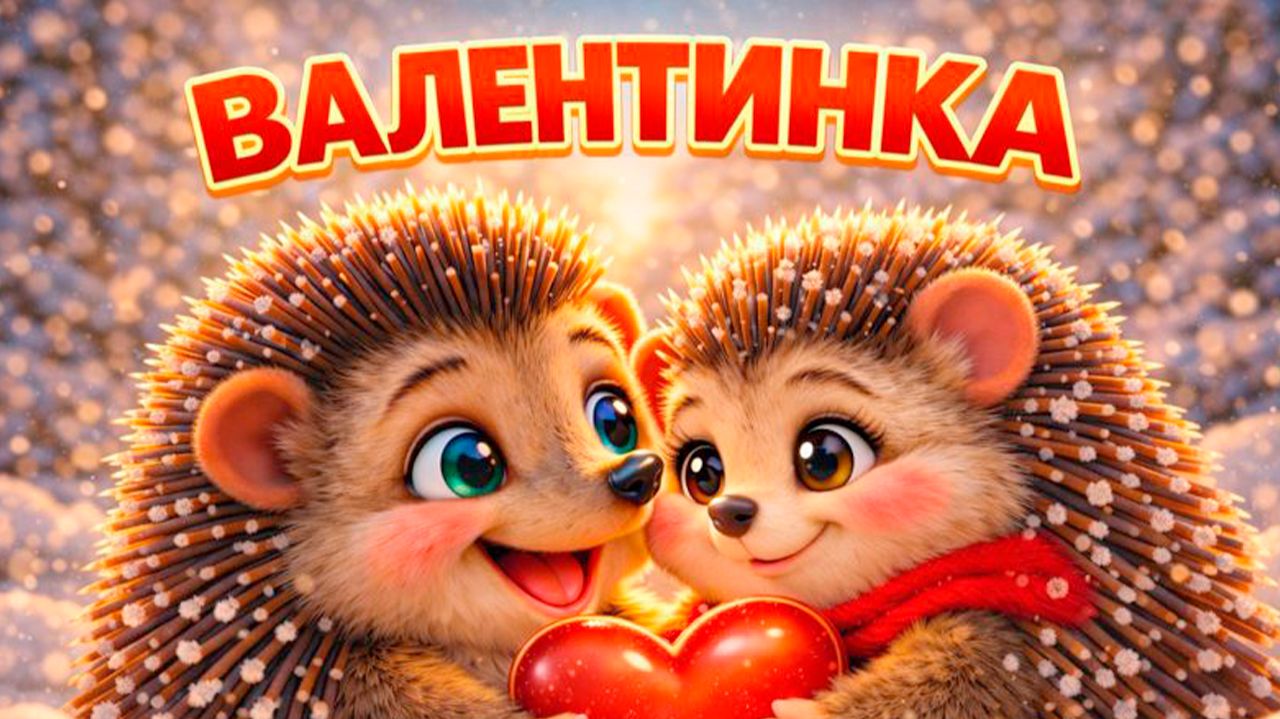 Валентинка 💖 | Добрая песенка про любовь | Тёплый мультфильм для детей и всей семьи