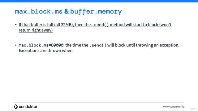 65. Advanced max.block.ms and buffer.memory смотреть онлайн