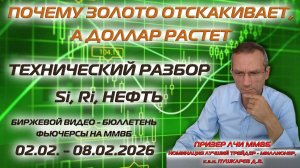 ПОЧЕМУ ЗОЛОТО ОТСКАКИВАЕТ, А ДОЛЛАР РАСТЕТ | ТЕХНИЧЕСКИЙ РАЗБОР Si, Ri, НЕФТЬ | ВИДЕО - БЮЛЛЕТЕНЬ