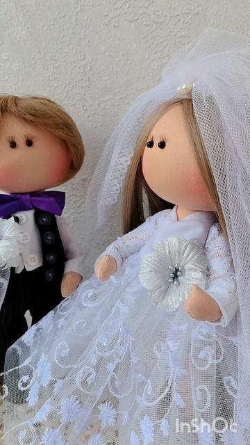 Жених и невеста, куклы ручной работы
