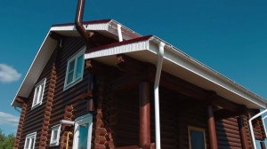 Двухэтажный дом под ключ из оцилиндрованного бревна площадью 200 м/кв