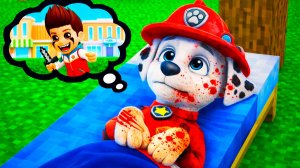 ЧТО Случилось С Маршалом Щенячий Патруль в Майнкрафт Мультик