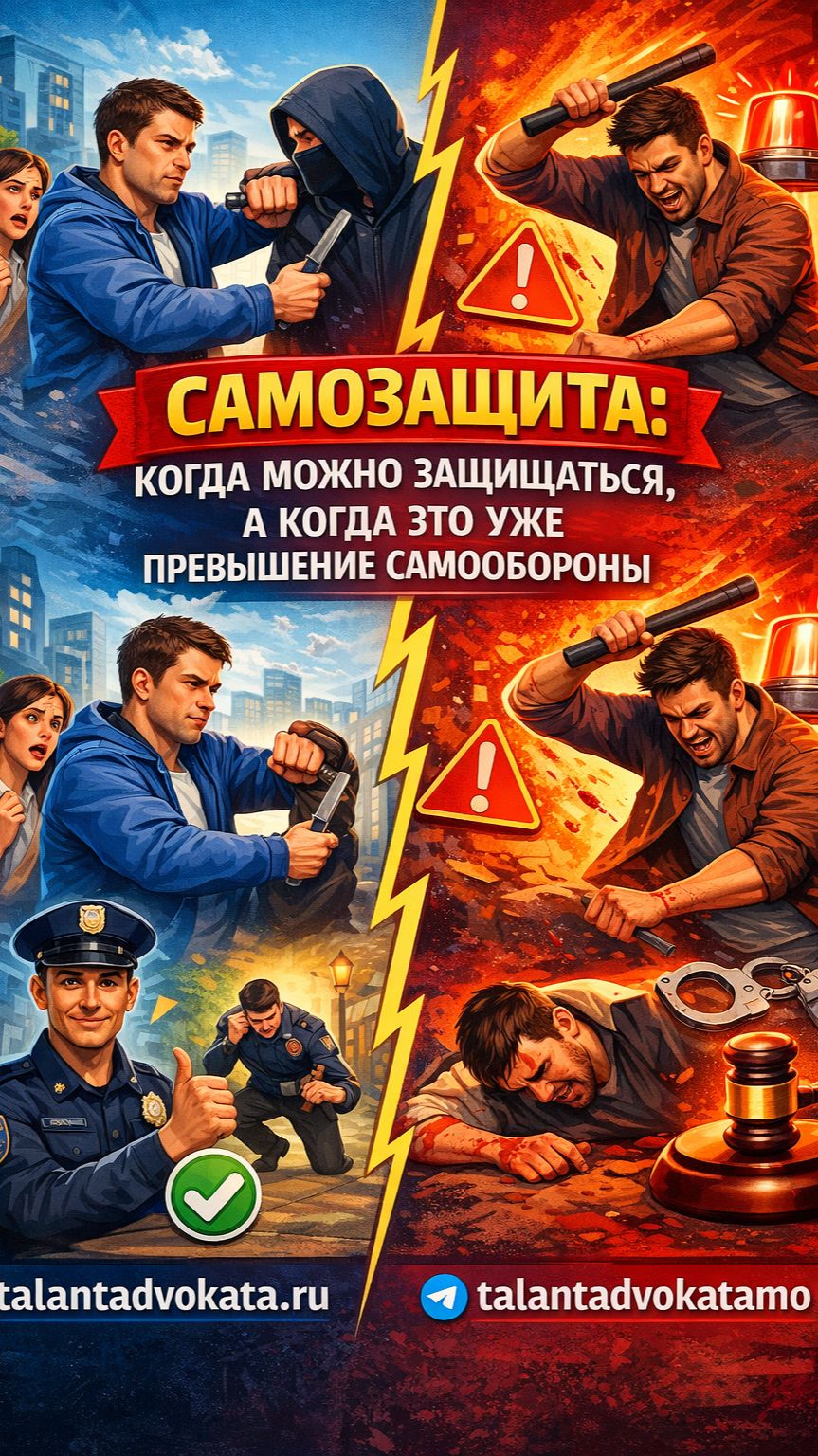 Как отличить самозащиту от превышения пределов обороны #самозащита#