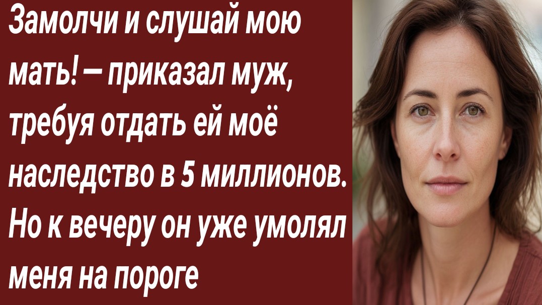 Истории для Вас/Замолчи и слушай мою мать! — приказал муж, требуя отдать ей…/Аудиорассказ
