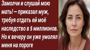 Истории для Вас/Замолчи и слушай мою мать! — приказал муж, требуя отдать ей.../Аудиорассказ