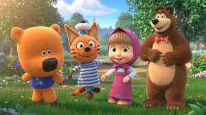 Мультики с игрушками Маша и Медведь + МИ-МИ-МИШКИ и ТРИ КОТА игрушки и сюрпризы для детей