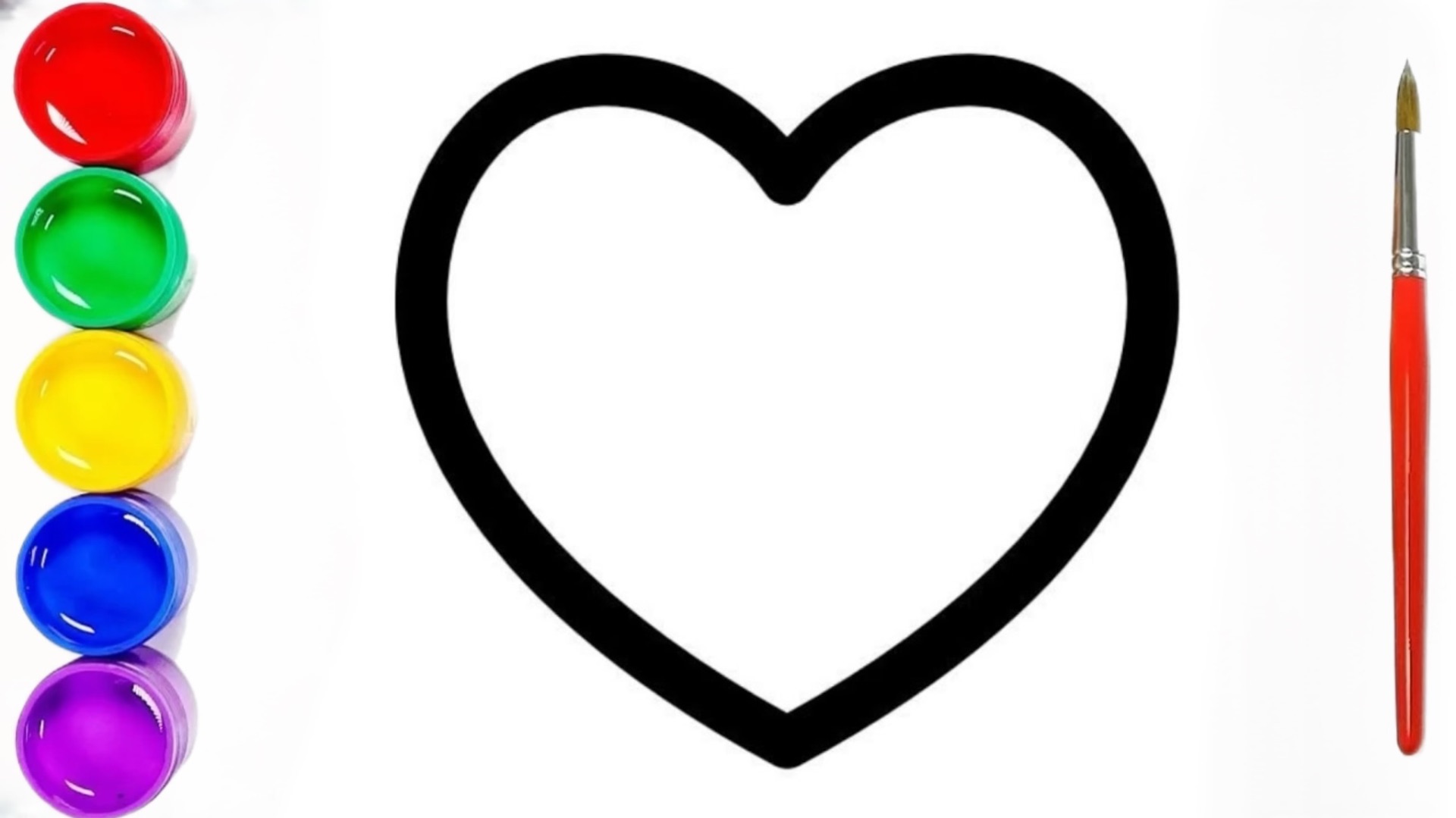 Мультик раскраска для детей и малышей. Новый сборник рисунков. Как нарисовать сердце смотреть онлайн