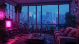🌃🌧️ [1,5 ЧАСА] Lo-Fi под дождём: Ночная музыка для концентрации и расслабления