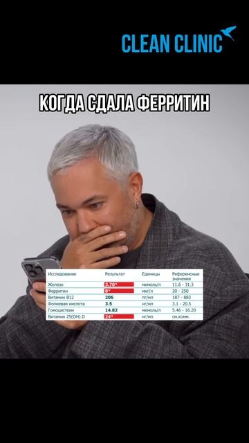 Ферритин  это запас железа в организме подробнее в тг: clean_clinic_ru