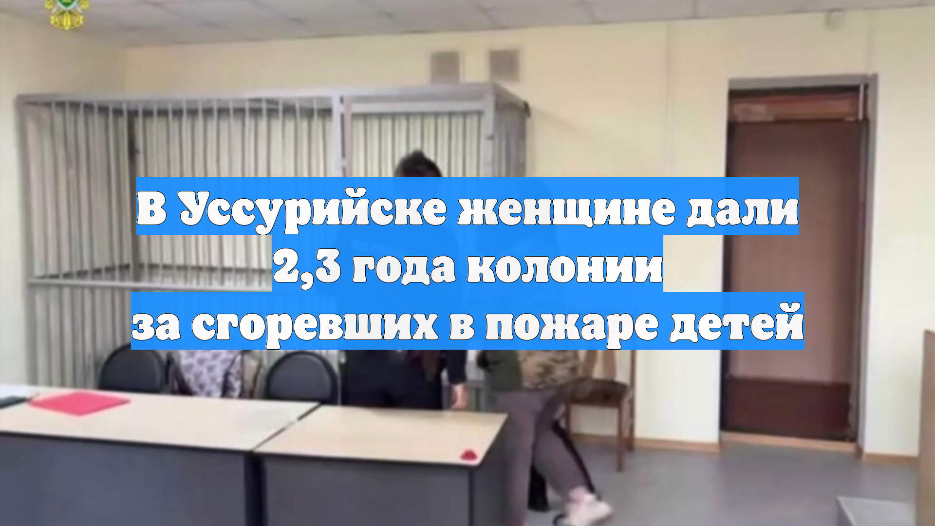 В Уссурийске женщине дали 2,3 года колонии за сгоревших в пожаре детей смотреть онлайн