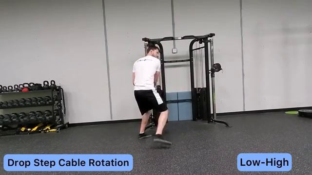 Drop Step Cable Rotation | Отшагивание с ротацией в кроссовере
