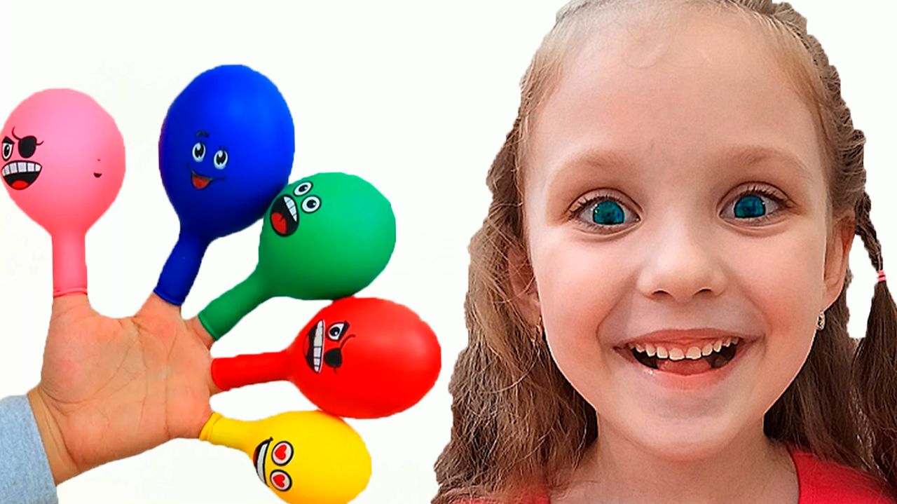 Детская веселая песенка про цвета и воздушные шарики / Видео для детей - малышей смотреть онлайн