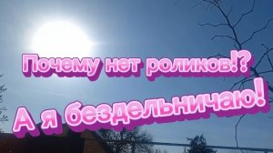 Почему нет роликов? А я бездельничаю!