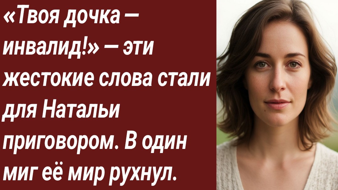 Истории для Вас/«Твоя дочка — инвалид!» — эти жестокие слова стали для Натальи приговором. Истории для Вас/«Твоя дочка — инвалид!» — эти жестокие слова стали для Натальи приговором.
