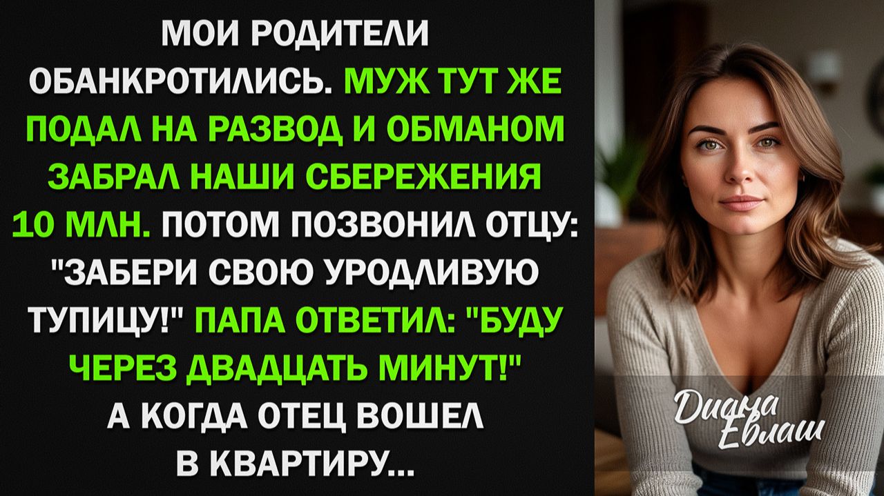 Родители обанкротились. Муж подал на развод: «Забери свою уродину!» А когда ответ вошел Родители обанкротились. Муж подал на развод: «Забери свою уродину!» А когда ответ вошел