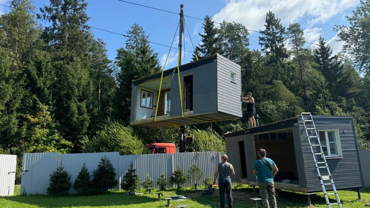 Роскошная модульная баня «Марс» 5х6м Роскошная модульная баня «Марс» 5х6м