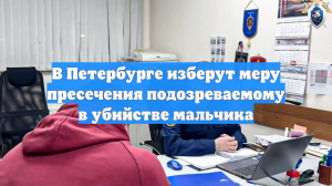 В Петербурге изберут меру пресечения подозреваемому в убийстве мальчика