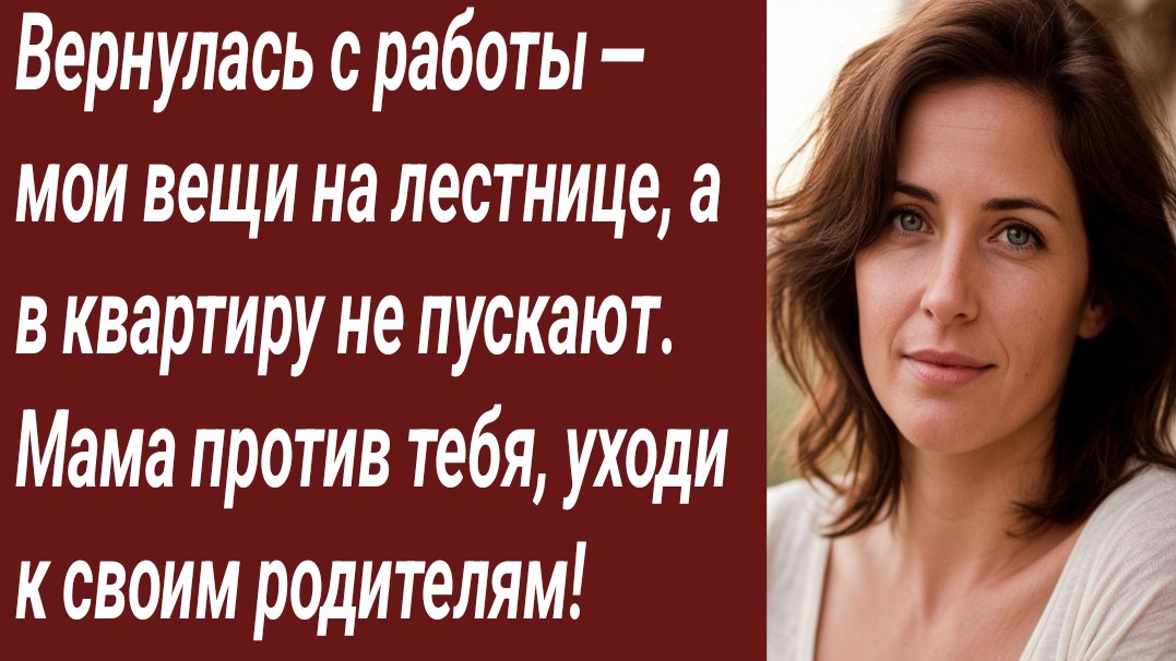 Истории для Вас/Вернулась с работы — мои вещи на лестнице, а в квартиру не пускают/Аудиорассказ