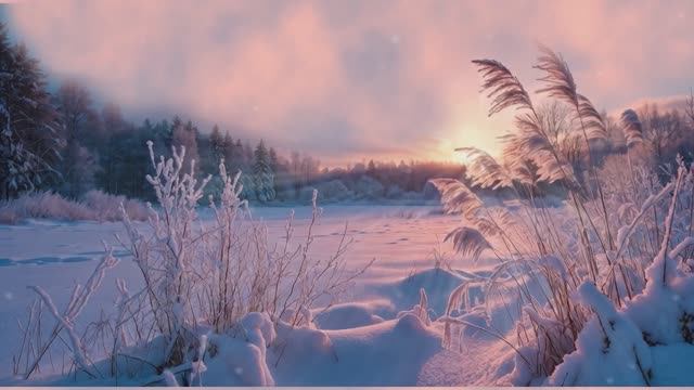 Зимние пейзажи / Красивая фортепианная музыка / Релакс музыка / Музыка для медитации и сна смотреть онлайн