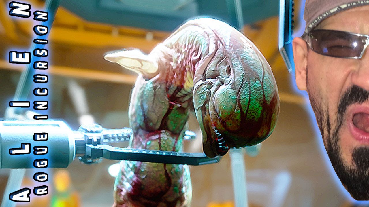 Операция по извлечению Чужого из живота в Финале Alien Rogue Incursion