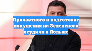 В Польше осудили местного жителя по делу о подготовке покушения на Зеленского