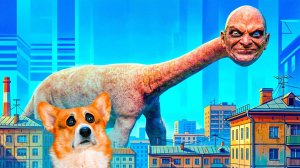 МОНСТР ТАЛАССОФОБИЯ ПРИШЁЛ В НАШ ГОРОД!! Корги Кекс Говорящая собака