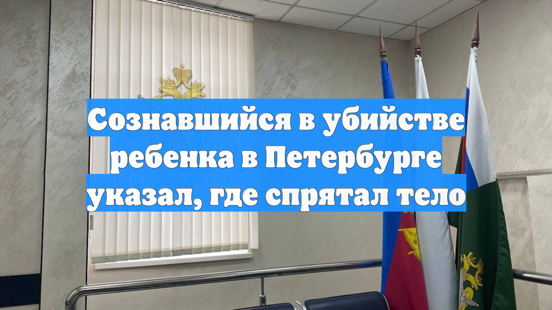 Сознавшийся в убийстве ребенка в Петербурге указал, где спрятал тело смотреть онлайн