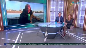 Главный городской ледокол работает на Неве