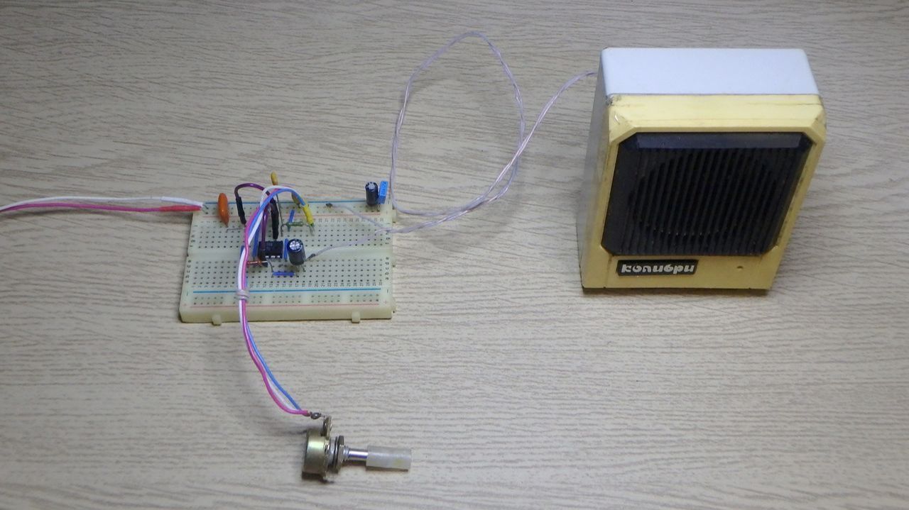 Имитатор шума двигателя на NE555.