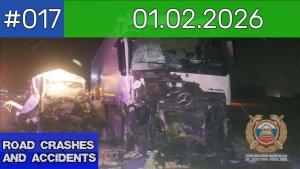 ДТП. Подборка на видеорегистратор за 01.02.2026 Февраль 2026