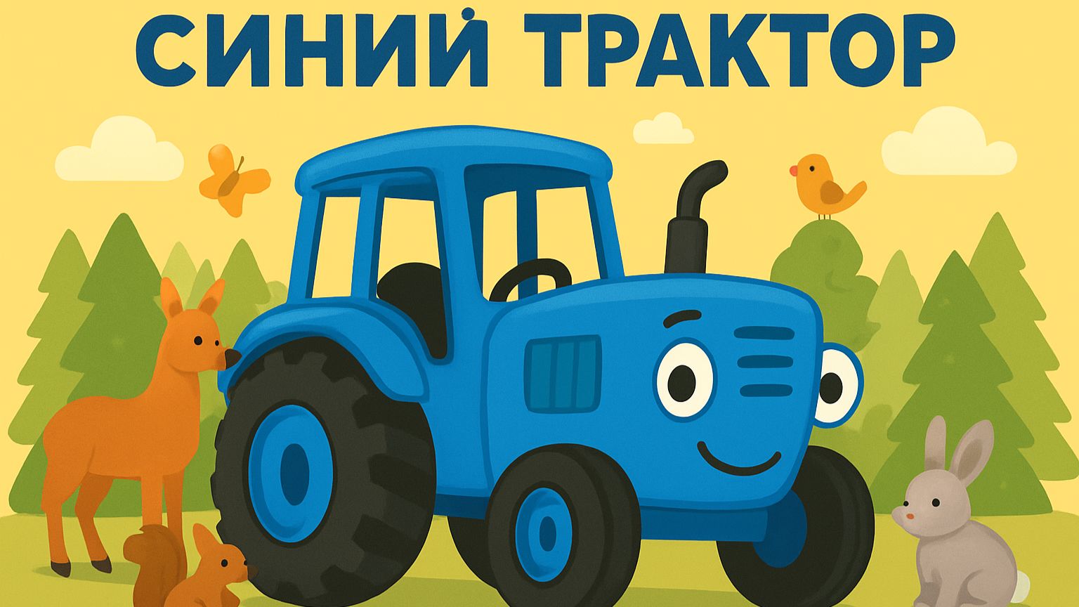 СИНИЙ ТРАКТОР — Все-все песенки для детей — Мегасборник — Мультики-песенки.