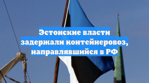 ERR: Эстония задержала контейнеровоз, якобы следовавший из Эквадора в Россию