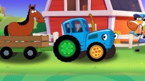 Синий Трактор по Полям｜Учим  Животных и Цвета｜Синий Трактор Смотреть | Синий Трактор для малышей