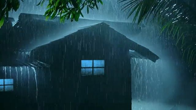 Дождь, раскаты грома , успокоение , крепкий сон смотреть онлайн