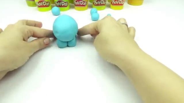 Пластилин для детей, Лепим Слона