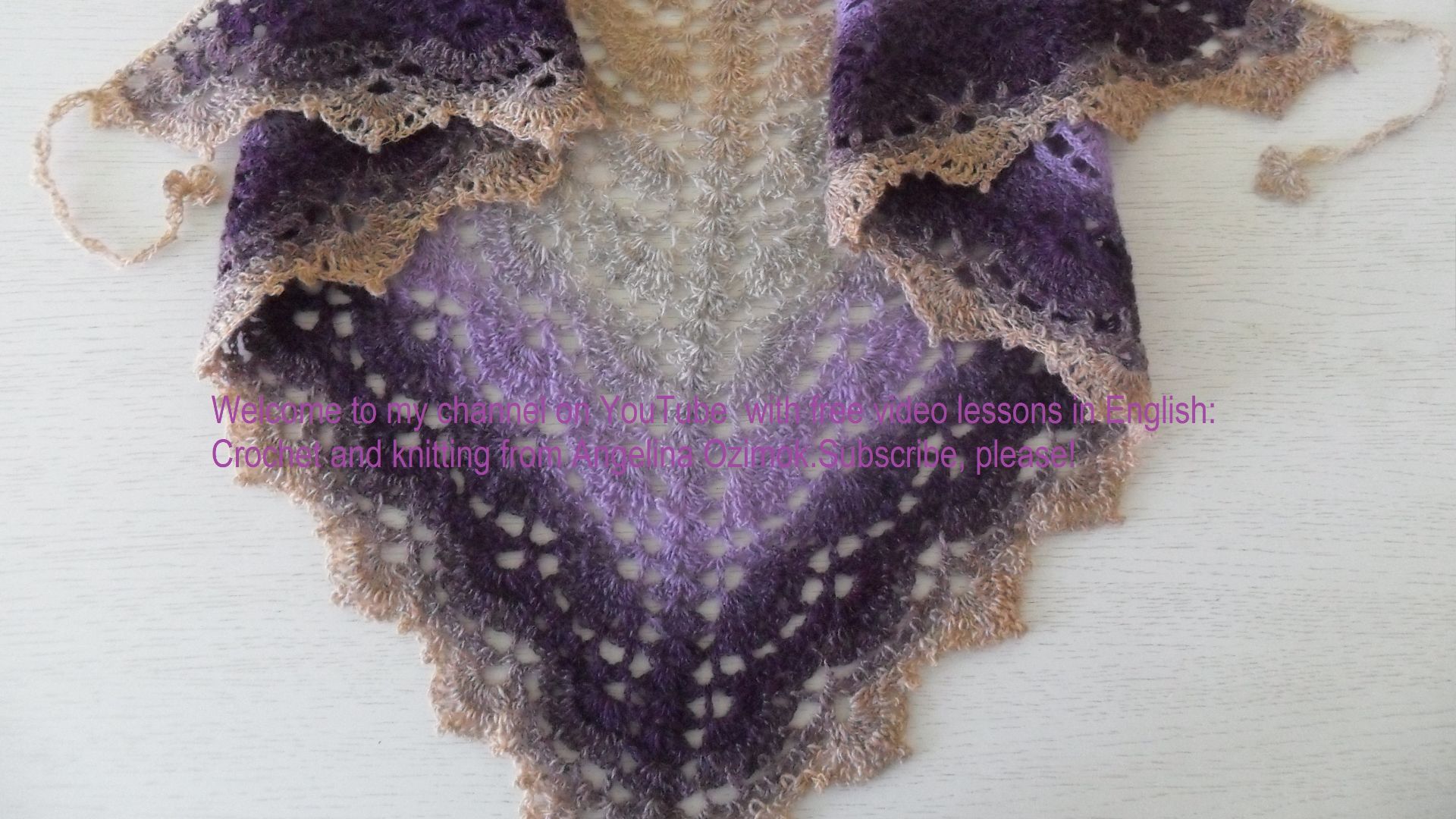 Теплый и нежный БАКТУС из пряжи Кауни  вязание крючком