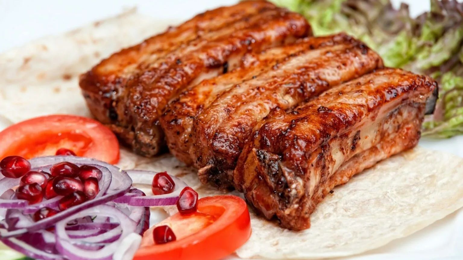 СВИНЫЕ РЕБРЫШКИ В СОУСЕ ИЗ ЗЕЛЕНЫХ ПОМИДОР #рецепты #ребрышки смотреть онлайн