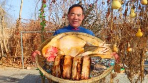 Золотистая курочка в горячем масле с окорочками! Жареный и тушеный петух. Кухня Китая