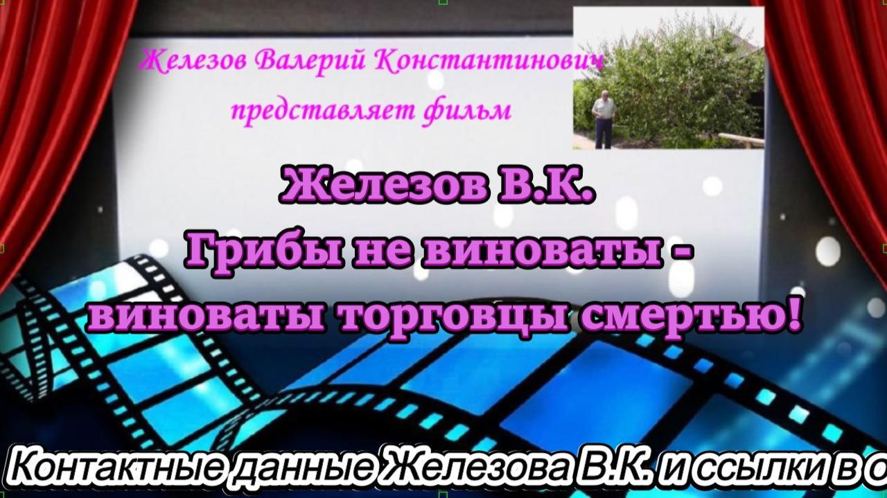 Железов В.К. Грибы не виноваты - виноваты торговцы смертью! смотреть онлайн