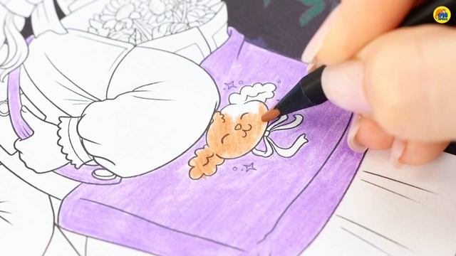 РАСКРАСКА С ЦВЕТНЫМ ФОНОМ. ВДОХНОВЛЯЮЩАЯ МАНГА смотреть онлайн