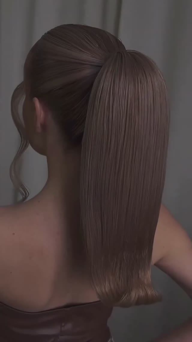 Роскошный объемный хвост — трендовая укладка этого года #прическа #укладка #волосы #хвост Роскошный объемный хвост — трендовая укладка этого года #прическа #укладка #волосы #хвост