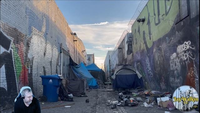 Лос Анджелес, район Скид роу- город бездомных