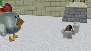 Скибиди туалет чикен ган мультивёрс 1