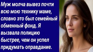 Истории для Вас/Муж молча вывез почти всю мою технику маме, словно это был семейный обменный фонд.