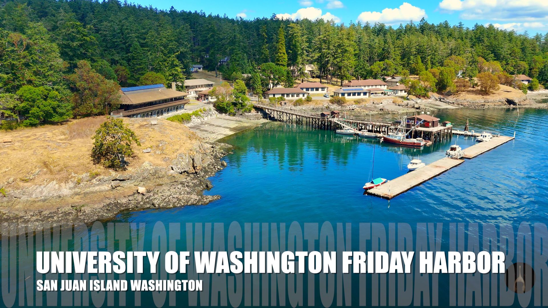 Лаборатория Университета Вашингтона в Фрайдей-Харборе, остров Сан-Хуан 🇺🇸 Аэрофотосъёмка