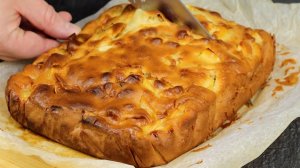 Яблочный ПИРОГ, который Тает во рту! За 5 минут  Выпечка! Быстро, Просто и очень Вкусно!