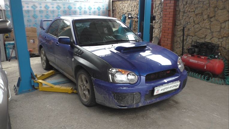 Переборка передних суппортов на Subaru Impreza 2,0 Субару Импреза 2005 смотреть онлайн