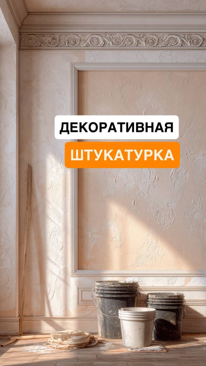 Декоративная штукатурка: образец перед финишем