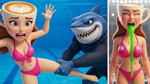 Балерина Капучино присоединяется к заплыву, дьявол Тралалеро.